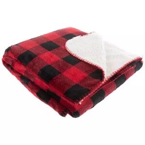 Red & Black Buffalo Check Throw Blanket